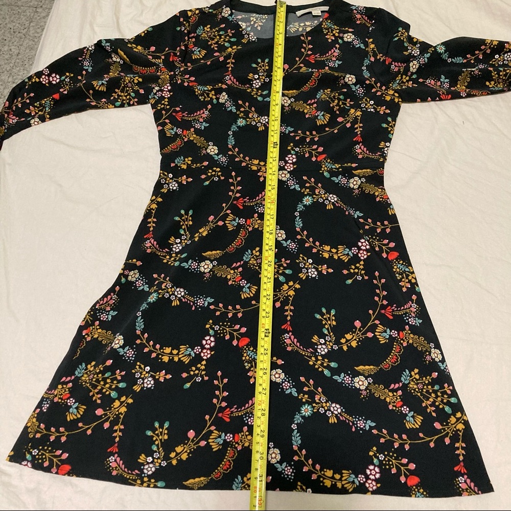 Loft Women Career Formal Long Sleeve Floral Dress - Picture 9 of 9